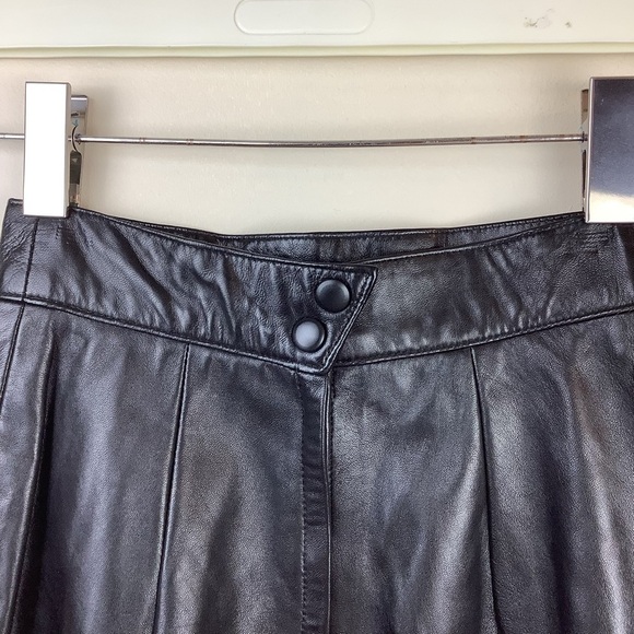 VINTAGE PENCIL LEATHER DANIER SKIRT - Picture 5 of 7